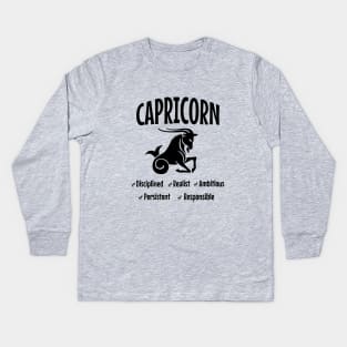 Capricorn Kids Long Sleeve T-Shirt